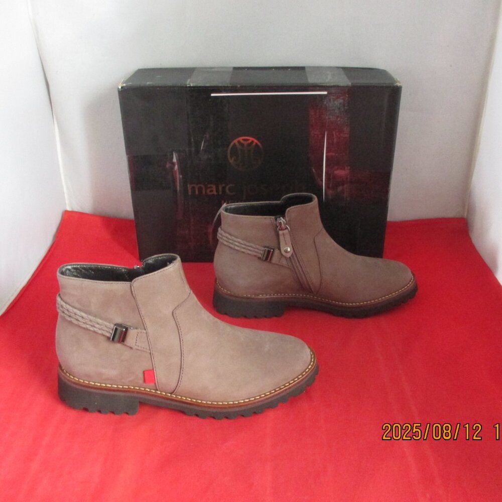 MARC JOSEPH Columbus CR Lugged Sole Ankle Boots $225 - US Size 5 - Earth- 1289